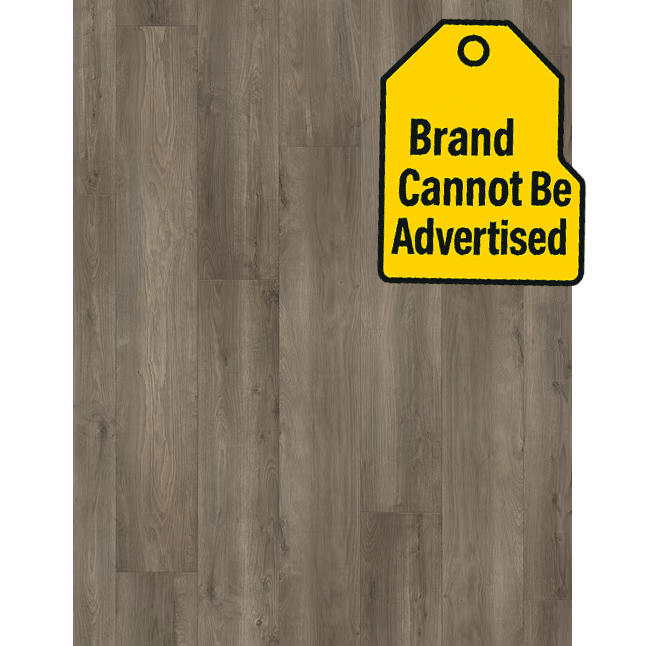 $1.09/sqft - Oak Gray 12mm 8-in W x 50-in L Water Resistant Laminate Flooring