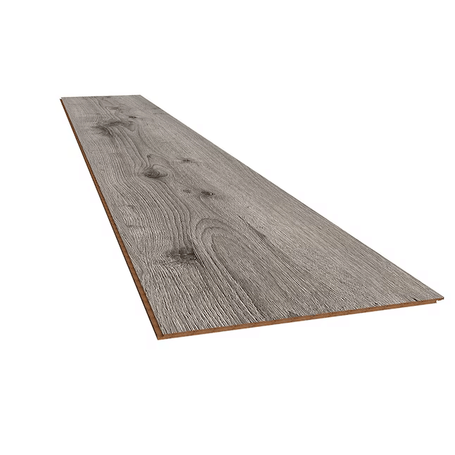 $1.09/sqft - Oak Gray 12mm 8-in W x 50-in L Water Resistant Laminate Flooring