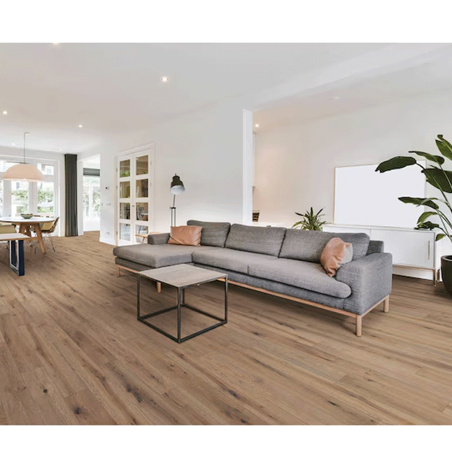 $1.99/sqft - Waterproof Bronze Oak 12mm 8in W x 50in L Plank Laminate Flooring