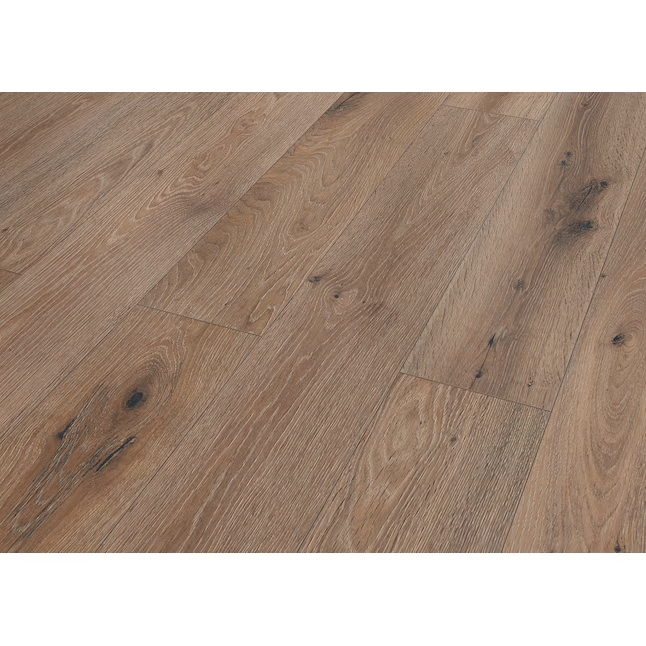 $1.99/sqft - Waterproof Bronze Oak 12mm 8in W x 50in L Plank Laminate Flooring