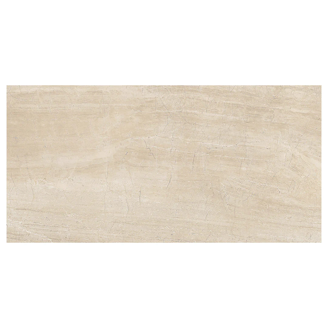 $0.99/sqft - Neopolis Beige Porcelain StoneLook Matte Tile 12″ × 24″- Case