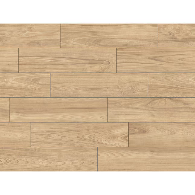 $0.89/sqft - Maui Honey Porcelain Wood Look Tile 8