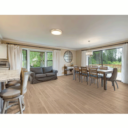 $1.99/sqft - Waterproof Washed Hickory 12mm 8in W x 50in L Plank Laminate Flooring