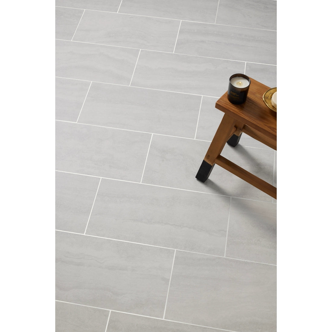 $0.99/sqft - Navona Bianco Porcelain Stone‑Look Tile 12″ × 24″ - Case