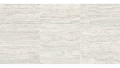 $0.99/sqft - Navona Bianco Porcelain Stone‑Look Tile 12″ × 24″ - Case