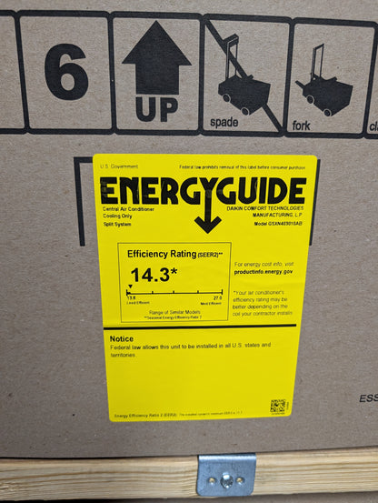 Goodman 2.5T AC R410A 14.3 Seer