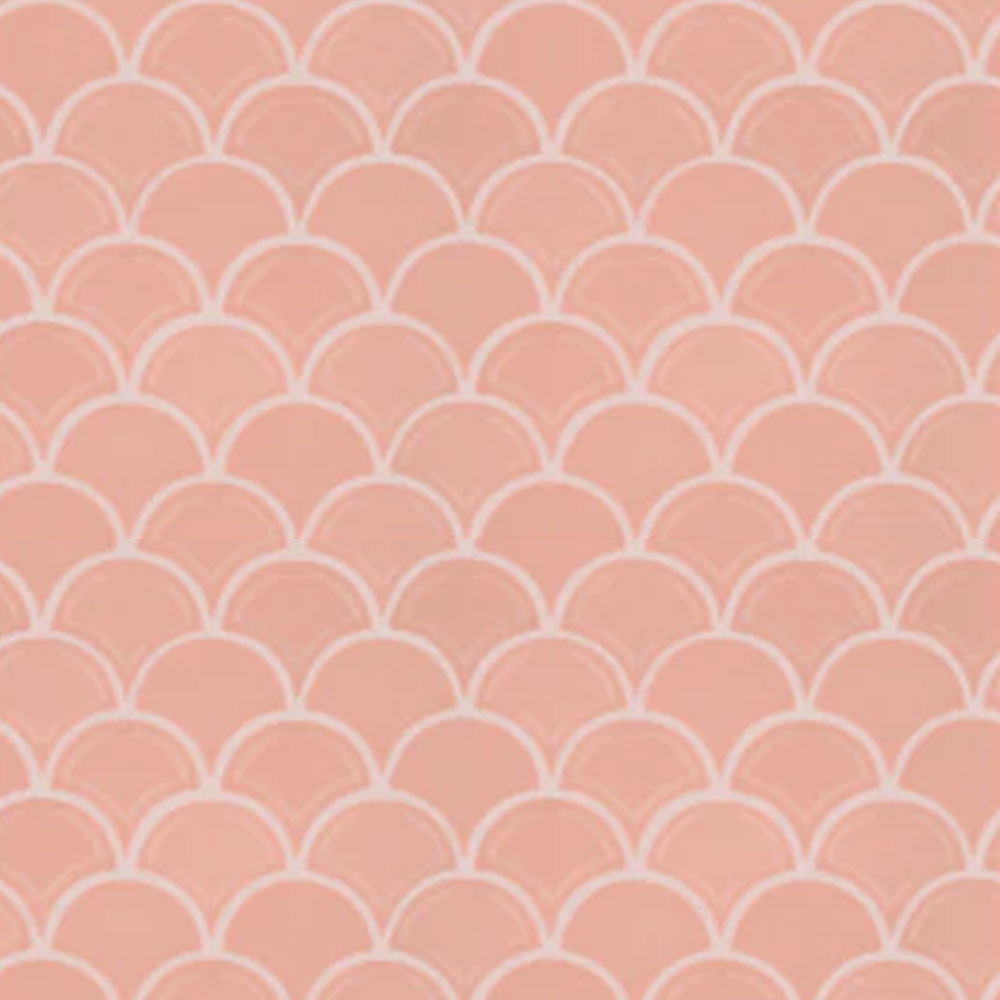 $2.99/ sheet- Geoscape 11"x12" Fan Mosaic Wall Tile Pink - case